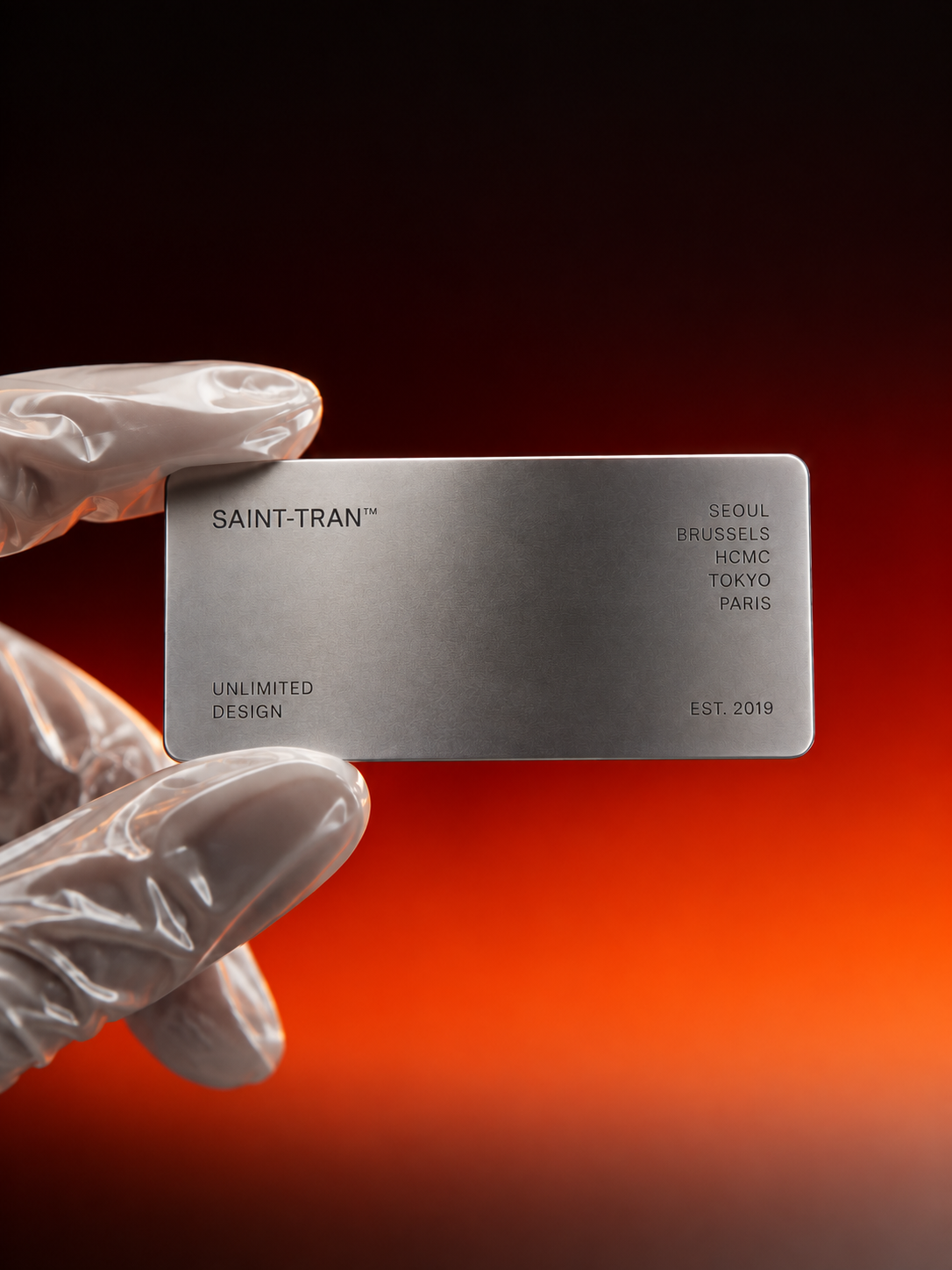 Saint-Tran visual design subscription card